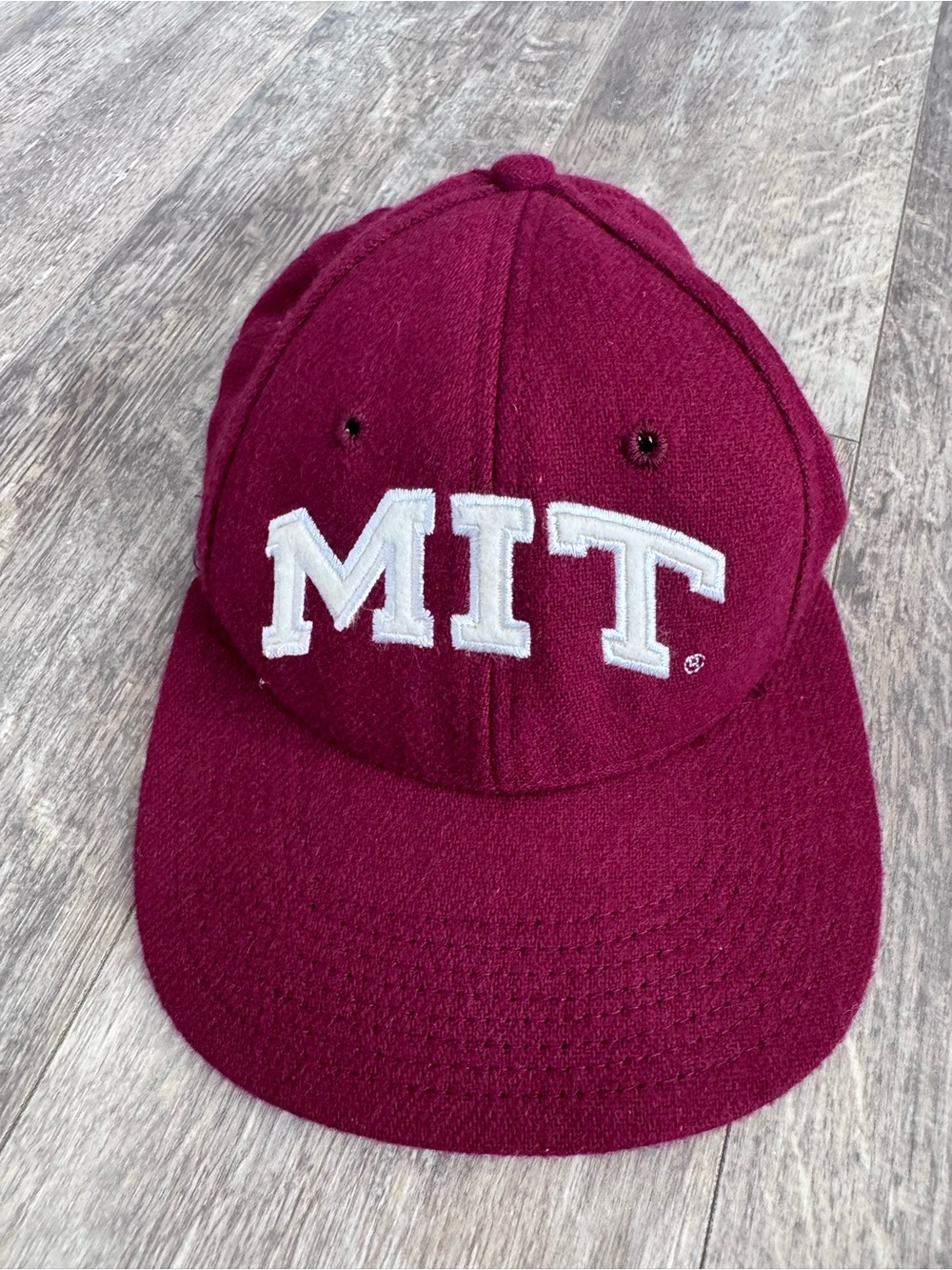 Vintage! MIT University Wool Baseball Cap Maroon